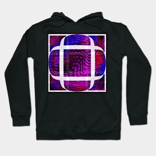 Purple, blue and red Hoodie